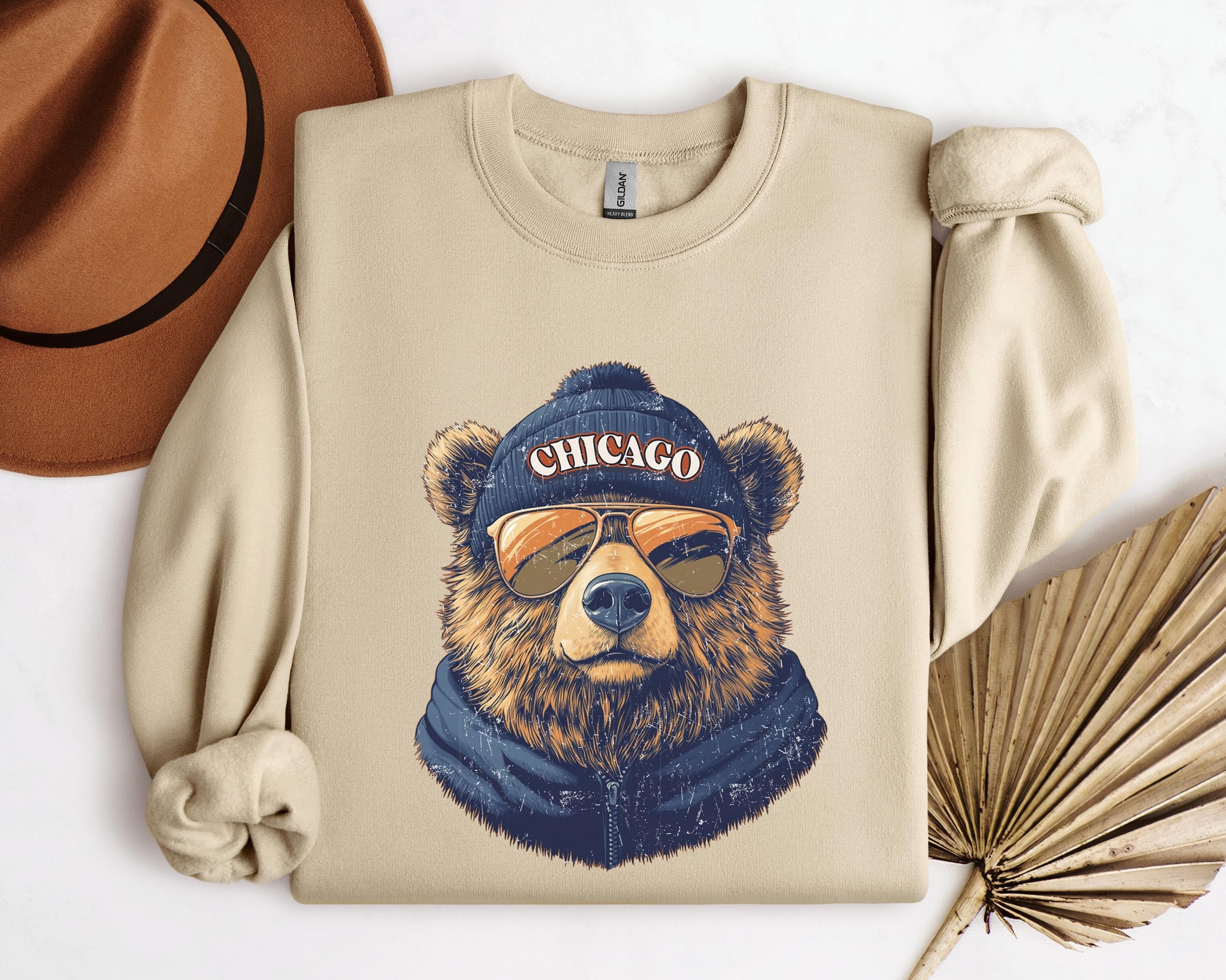Retro Chicago Mascot Game Day Football Sweatshirt