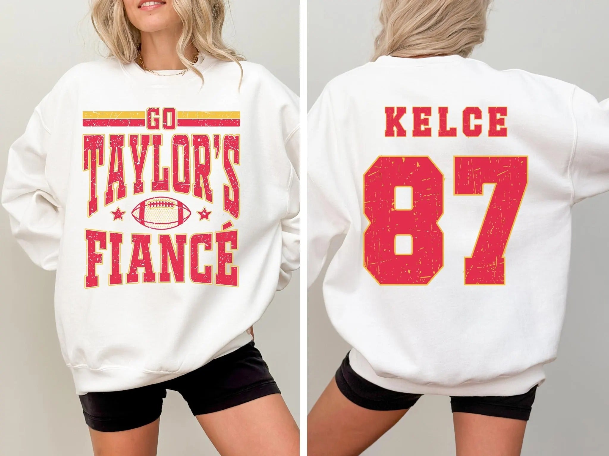 Go Taylor's Boyfriend  Football Sweatshirt,Taylor and Travis,Chiefs Karma
