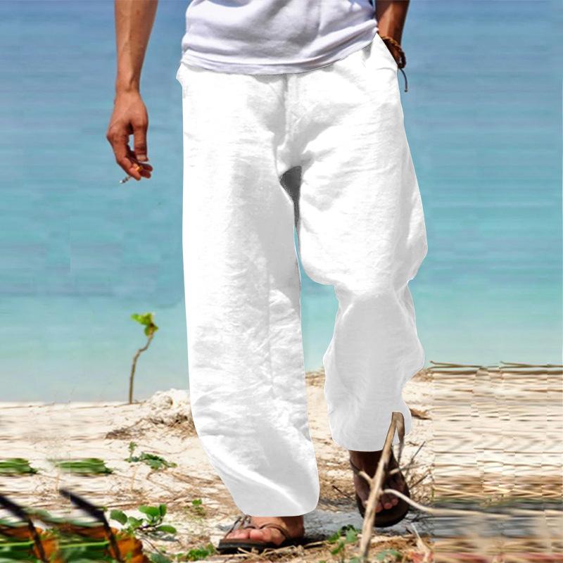 Hawaiian holiday beach men's casual 7-point pants