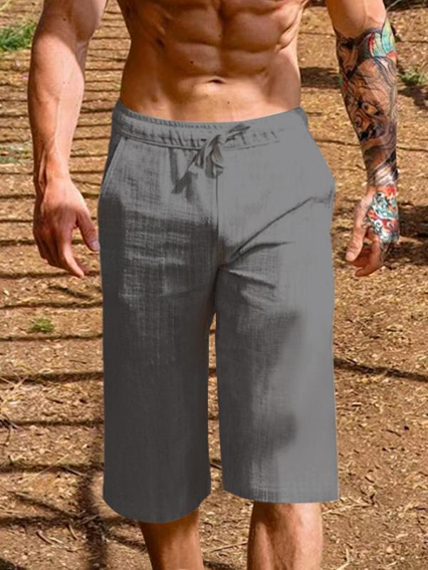 Hawaiian Holiday Beach Men's Casual Loose Straight Pants