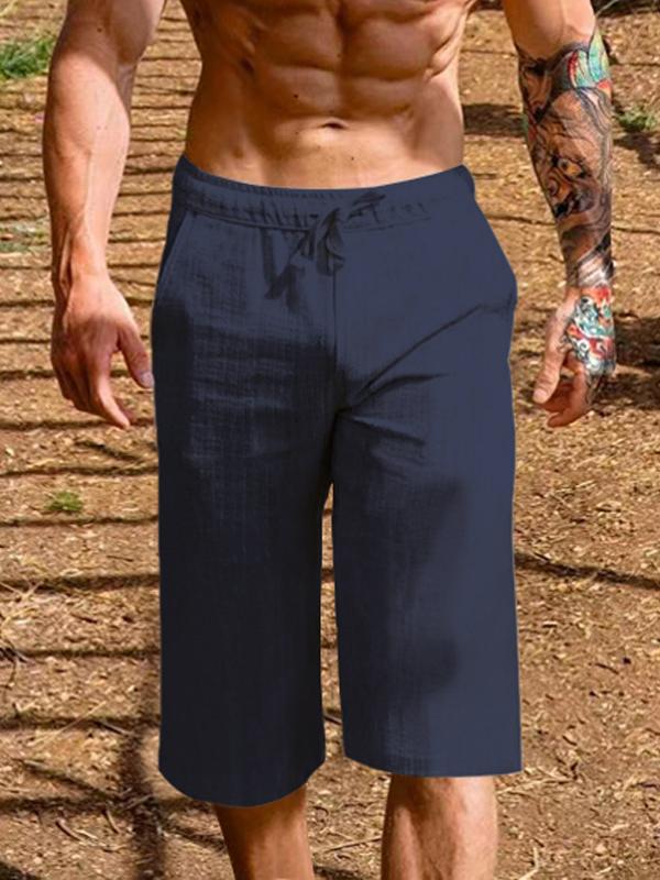 Hawaiian Holiday Beach Men's Casual Loose Straight Pants