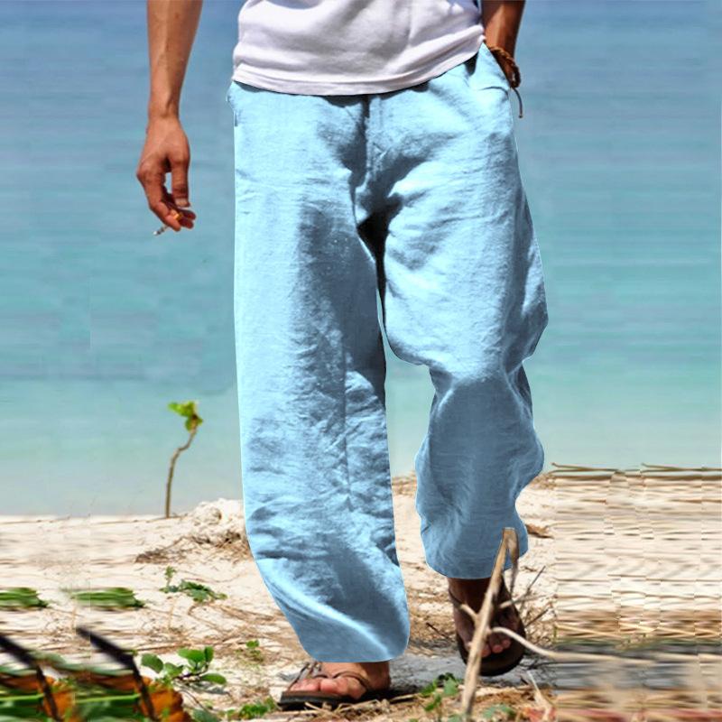 Hawaiian holiday beach men's casual 7-point pants