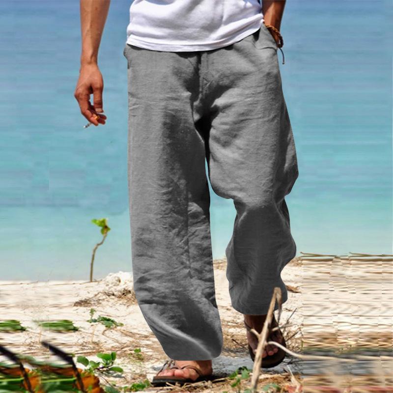 Hawaiian holiday beach men's casual 7-point pants