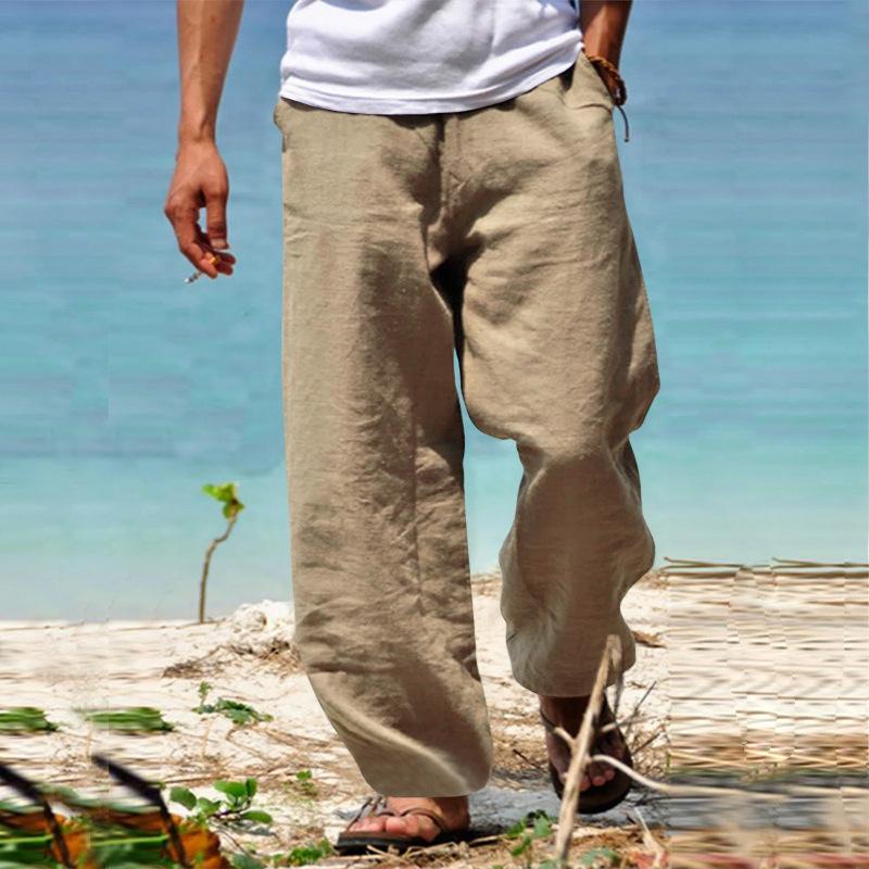 Hawaiian holiday beach men's casual 7-point pants