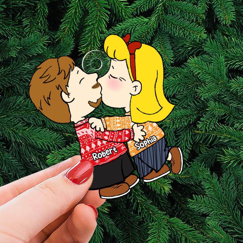 Personalized Gifts For Couple Christmas Ornament Cute Couple 01ACAC091124