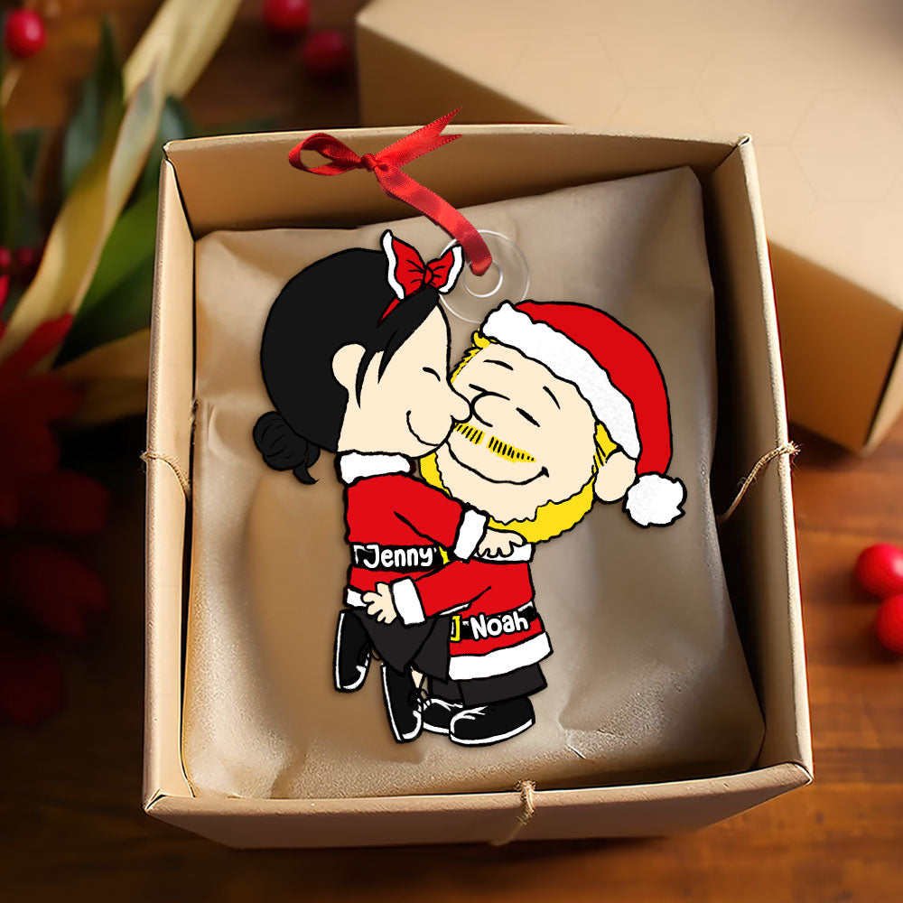 Personalized Gifts For Couple Christmas Ornament Cute Couple 01ACAC091124