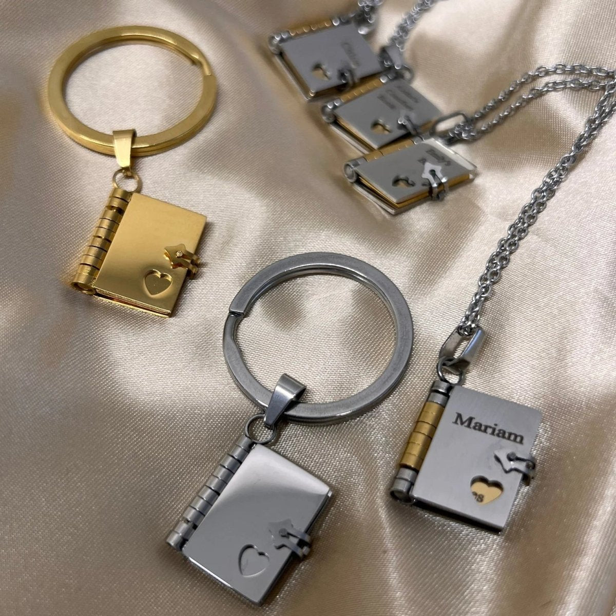 Personalized Book Necklace