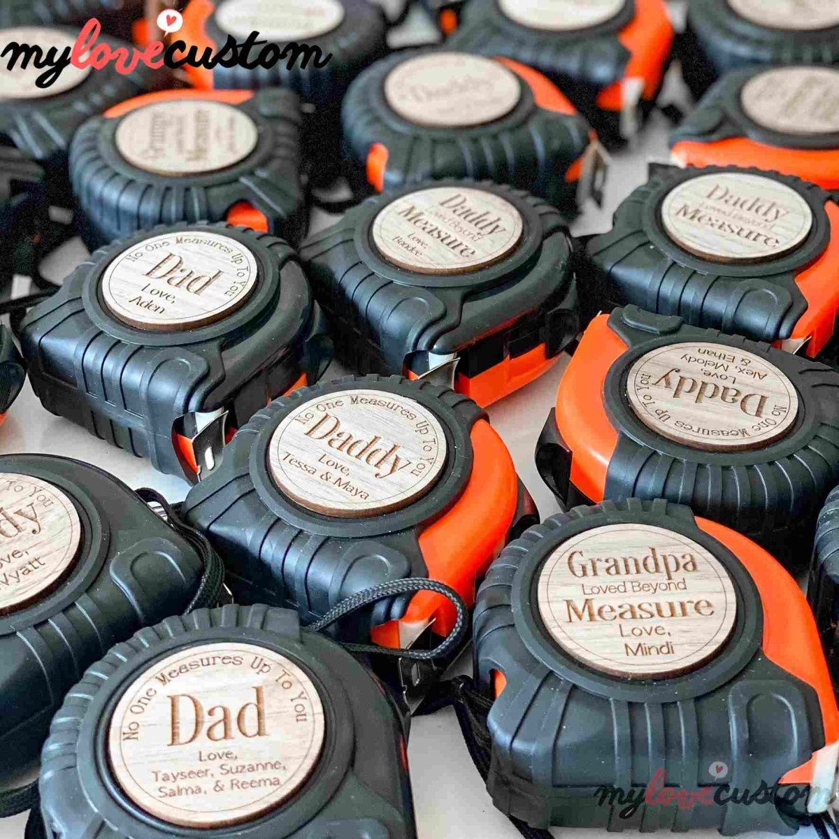 Personalized Tape Measure Hammer Set - Best Gift For Father's Day